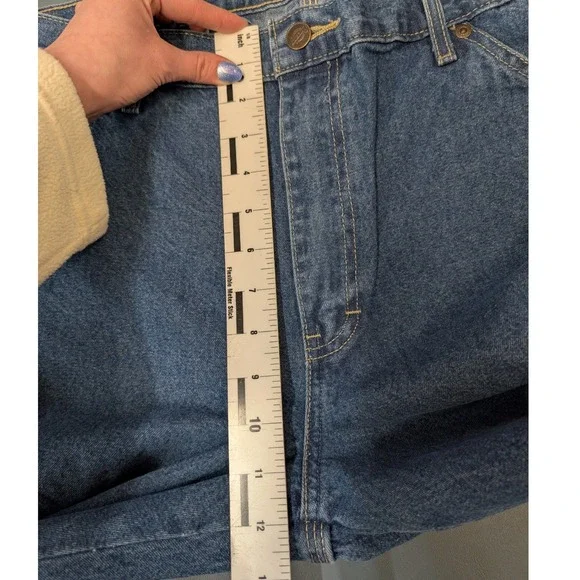 Dickies Carpenter Jeans Mens 36x32 Blue Denim Relaxed Fit Utility Work Pants - Picture 9 of 12